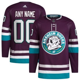 Anaheim Ducks tröja Customized 30th Anniversary Adidas 2023-24 Lila Tredje Authentic - NHL Tröjor Herr
